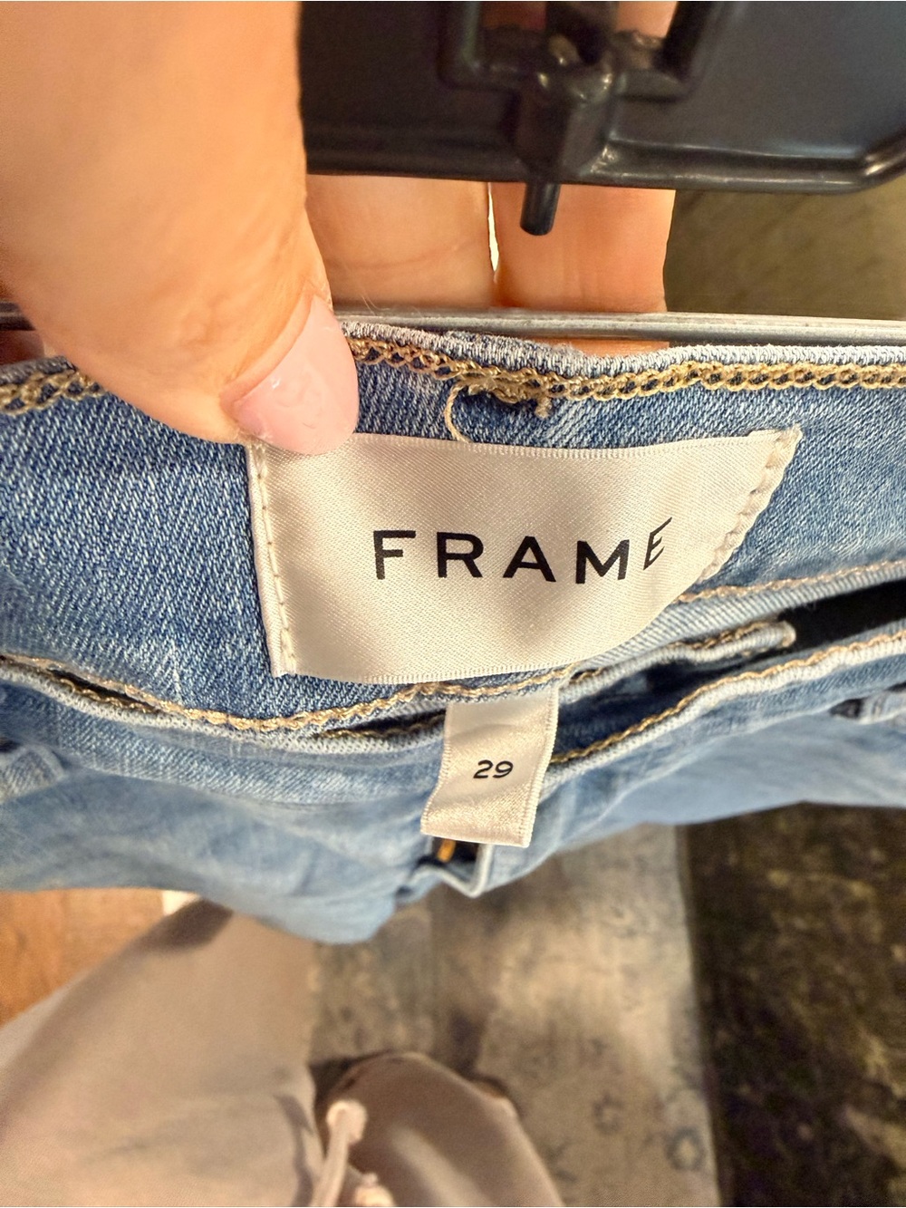 Frame Denim Light Wash Wide Leg Jeans - Picture 2 of 5